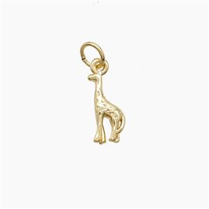 Copper Giraffe Pendant Gold Plated, approx 5-12mm