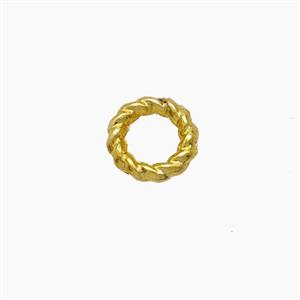Zinc Alloy Circle Beads Gold Plated, approx 6mm