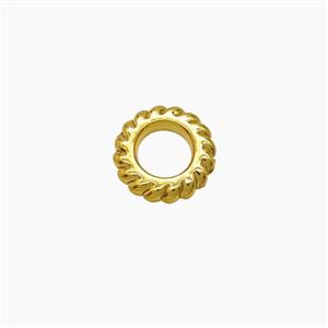 Zinc Alloy Circle Beads Gold Plated, approx 7mm