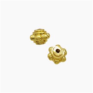 Zinc Alloy Rondelle Spacer Beads Gold Plated, approx 5mm