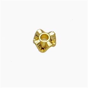 Zinc Alloy Wave Spacer Beads Gold Plated, approx 5mm