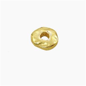 Zinc Alloy Rondelle Spacer Beads Gold Plated, approx 6-7mm