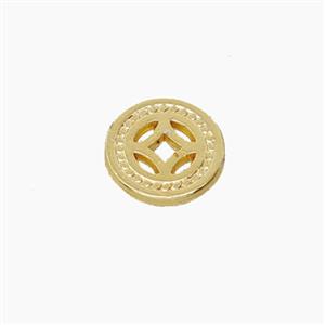 Zinc Alloy Heishi Spacer Beads Gold Plated, approx 8mm