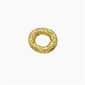 Zinc Alloy Circle Beads Gold Plated, approx 8mm