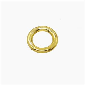 Zinc Alloy Circle Beads Gold Plated, approx 9mm