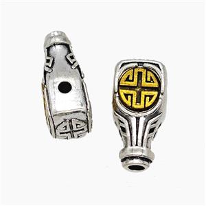 Tibetan Style Copper Guru Beads Antique Silver Gold, approx 8.5-18mm