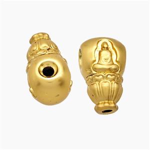 Tibetan Style Copper Guru Beads Buddha Gold Plated, approx 11-19mm