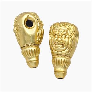 Tibetan Style Copper Guru Beads Buddha Gold Plated, approx 12-25mm