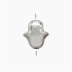Copper Tulip Beads Platinum Plated, approx 9.5-10.5mm