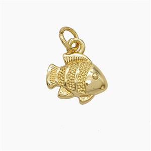 Copper Pendant, gold plated, approx 10-12mm