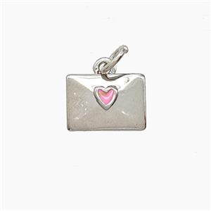 Copper Pendant Pave Zircon, Gold Plated, approx 8-11mm