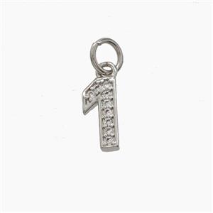Copper Pendant Pave Zircon, Gold Plated, approx 4-10mm