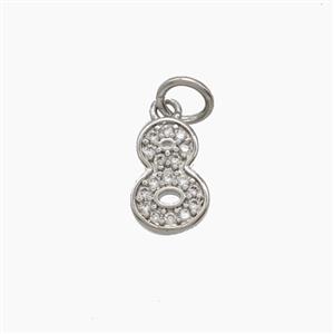 Copper Pendant Pave Zircon, Gold Plated, approx 4-10mm