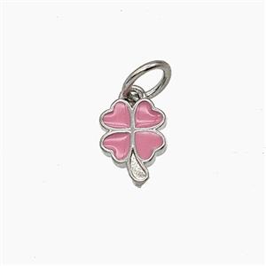 Enamel Copper Pendant, Gold Plated, approx 6-8mm
