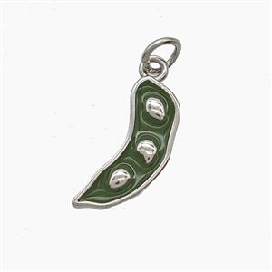 Enamel Copper Pendant, Gold Plated, approx 6-16mm