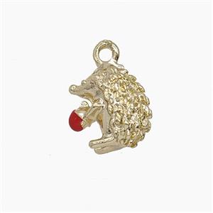 Copper Pendant, Gold Plated, approx 9-11mm