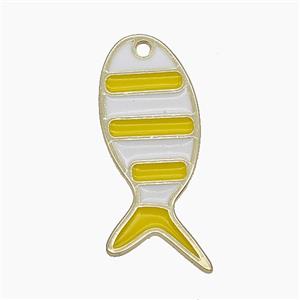 Enamel Copper Pendant, Gold Plated, approx 11.5-28mm