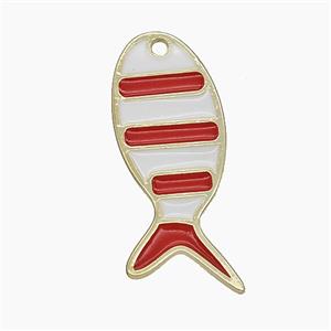 Enamel Copper Pendant, Gold Plated, approx 11.5-28mm