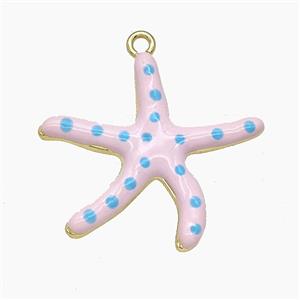 Enamel Copper Pendant, Gold Plated, approx 32mm