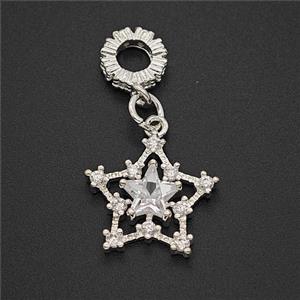 Copper Bead Pave Zircon, Gold Plated, approx 16mm, 8mm dia