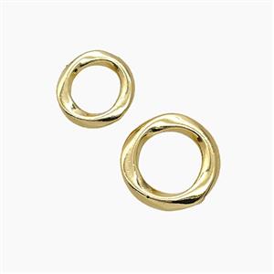 Copper Jumprings Gold Plated, approx 8mm