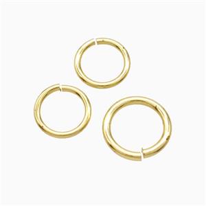 Copper Jumprings Gold Plated, approx 12mm, 1.5mm thickness