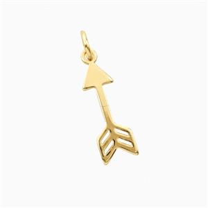 Copper Arrow Pendant Gold Plated, approx 6-17mm