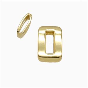 Copper Number-0 Beads Flat Hole Gold Plated, approx 5-14mm, 1.6-10mm hole