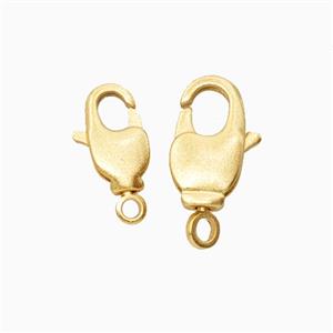 Copper Lobster Clasp Gold Plated, approx 11mm