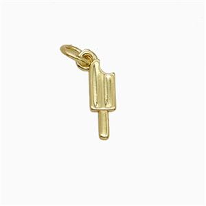 Copper Ice Cream Pendant Gold Plated, approx 4-12mm