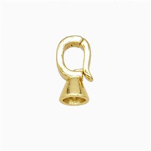 Copper Clasp Gold Plated, approx 6-13mm