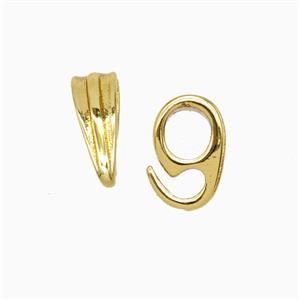 Copper Clasp Gold Plated, approx 6-10mm