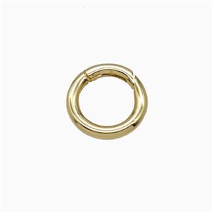 Copper Carabiner Clasp Gold Plated, approx 12mm