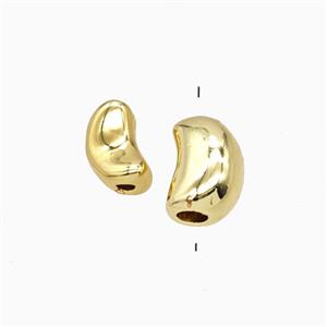 Copper Moon Beads Gold Plated, approx 5-9mm