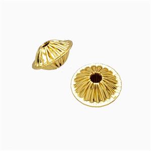 Copper Bicone Beads Gold Plated, approx 10mm
