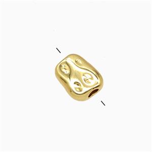 Copper Beads Gold Plated, approx 6-7mm