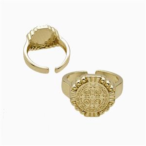 Copper Rings Gold Plated, approx 15mm, 18mm dia