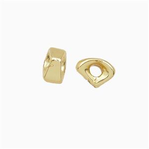 Copper Eye Beads Gold Plated, approx 4-6mm