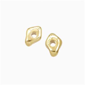 Copper Eye Beads Gold Plated, approx 4-6mm