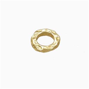 Copper Rings Spacers Beads Gold Plated, approx 10mm