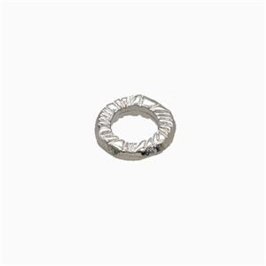 Copper Rings Spacers Beads Platinum Plated, approx 8mm