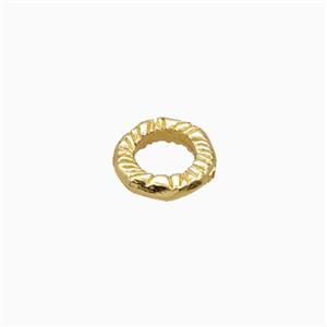 Copper Rings Spacers Beads Gold Plated, approx 8mm