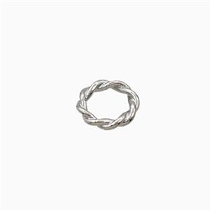 Copper Rings Spacers Beads Platinum Plated, approx 8mm
