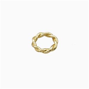 Copper Rings Spacers Beads Gold Plated, approx 8mm