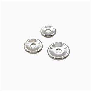 Copper Heishi Beads Platinum Plated, approx 5mm