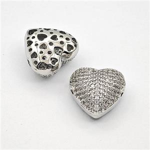 Copper Bead Pave Zircon, Gold Plated, approx 15mm