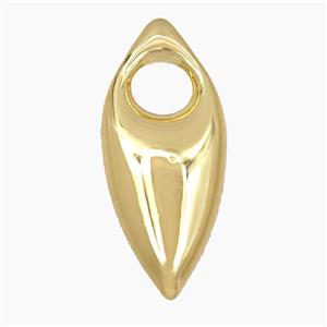 Copper Eye Pendant Gold Plated, approx 16-38mm