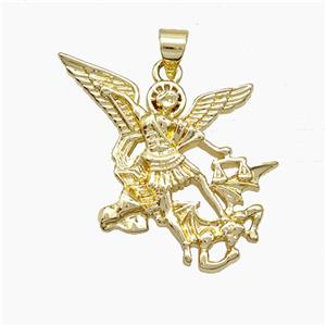 Copper Fairy Charms Pendant Gold Plated, approx 25-30mm