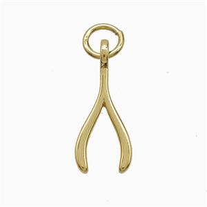 Copper Horseshoe Pendant Gold Plated, approx 8-18mm