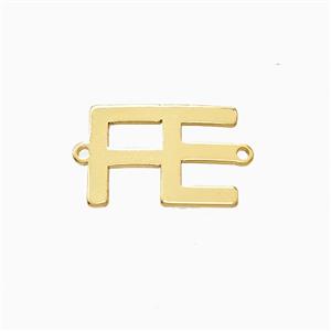 Stainless Steel FE Connector Gold Plated, approx 11-15mm